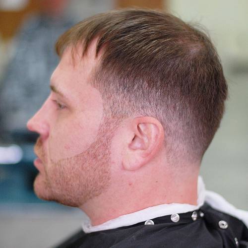 хора's tapered haircut for receding hairline