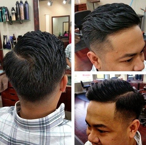 klasický tapered haircut for men