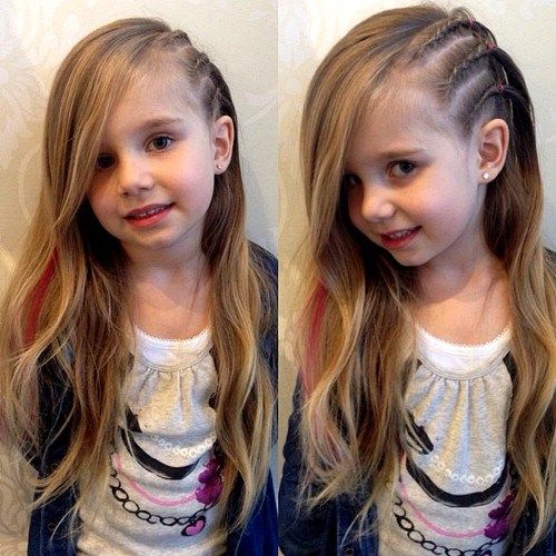 готино asymmetrical hairstyle with side braids