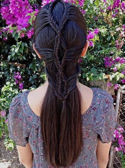 фантазия braided hairstyle for girls