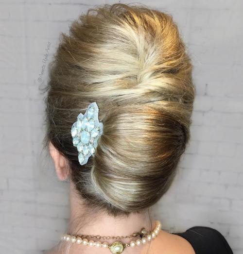 French Roll Updo