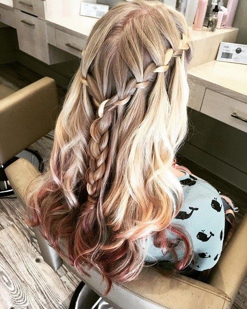 dva waterfall braids hairstyle