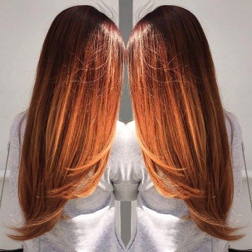 dlouho copper ombre