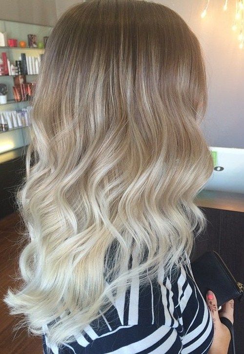 кафяв to pale blonde ombre hair