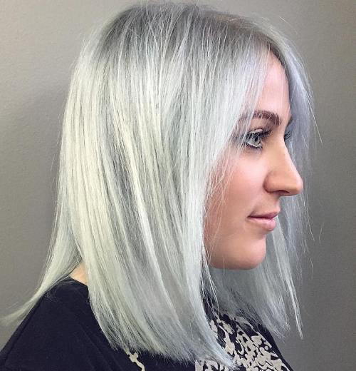 Otupit Gray Lob With Black Roots