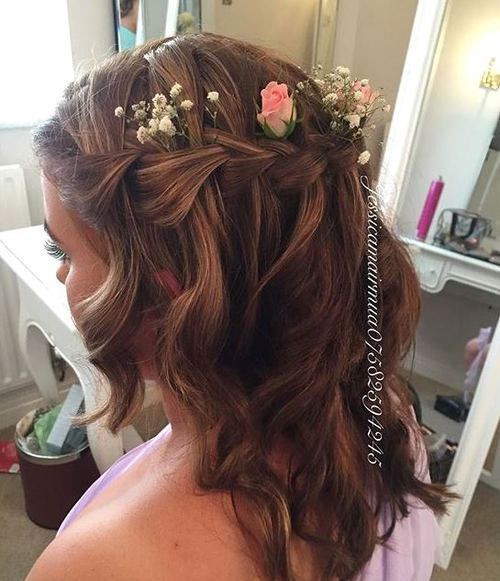 наполовина up bridesmaids hairstyle