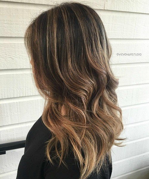 изтънчен Ombre For Brunettes