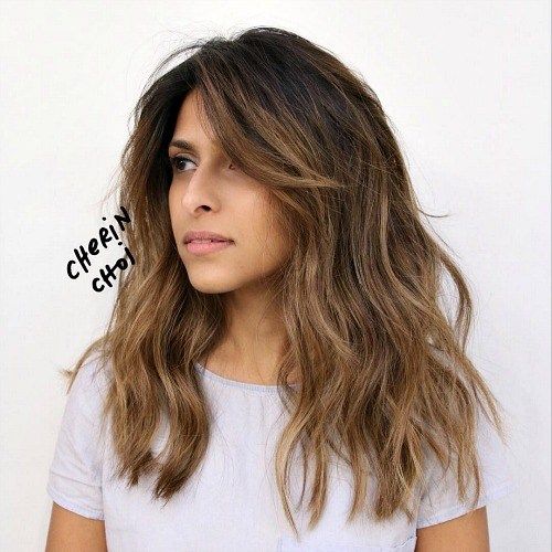 Shaggy Brown Ombre Hairstyle