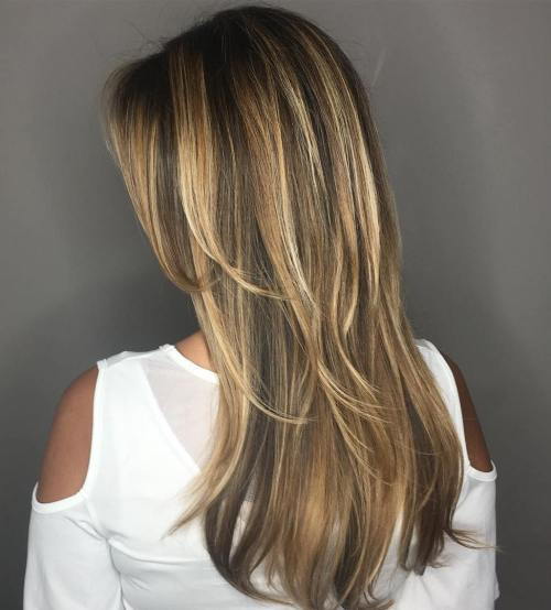 Brown Hair mit Karamell und Blonde Highlights