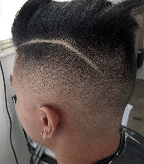 dlouho top faded sides hairstyle for men