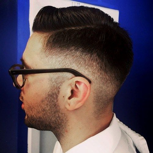страна parted face haircut for men