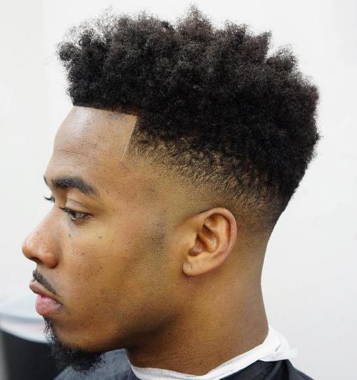 естествен High Top Fade With Line Up