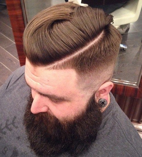 битник Taper With Shaved Side Part