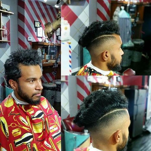 къс sides long curly top men's hairstyle