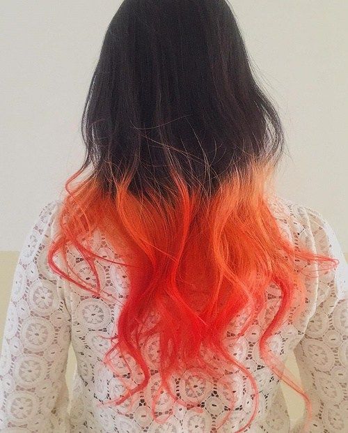 Brown To Orange Ombre