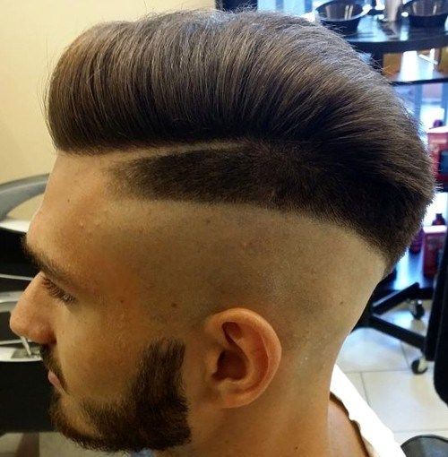 бръснат sides hairstyle for men