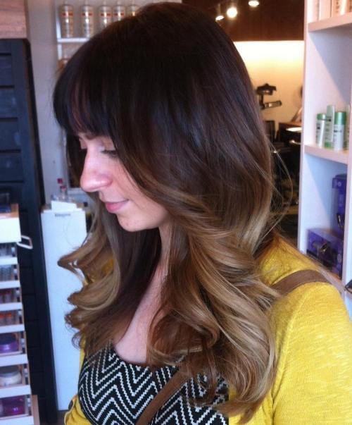среда Brunette Ombre Hairstyle