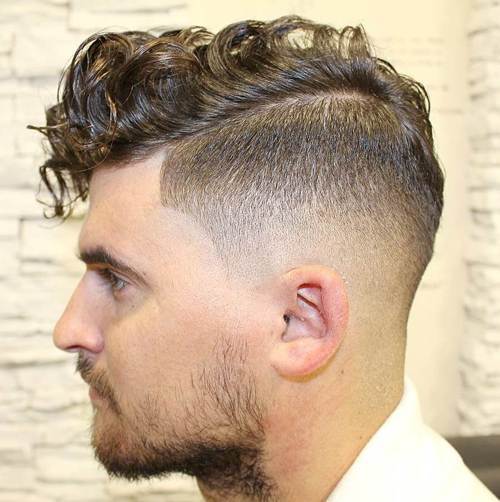 dlouho curly top taper fade