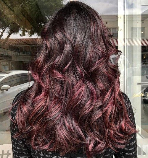 изтънчен Red Highlights For Brown Hair