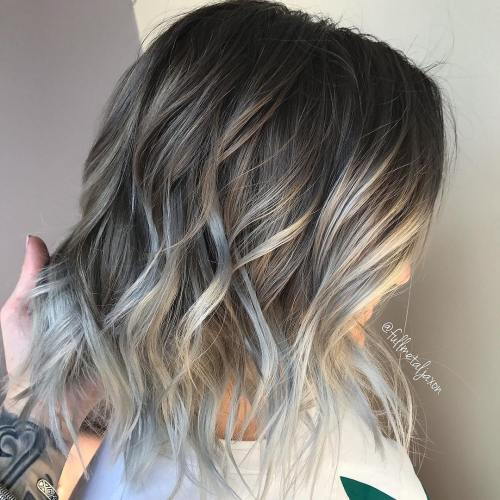 Popel Brown Bob With Gray Ends