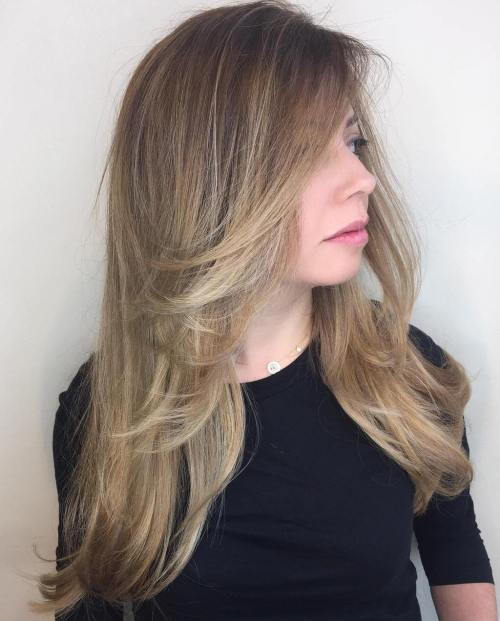 Dlouho Ash Bronde Layered Hairstyle