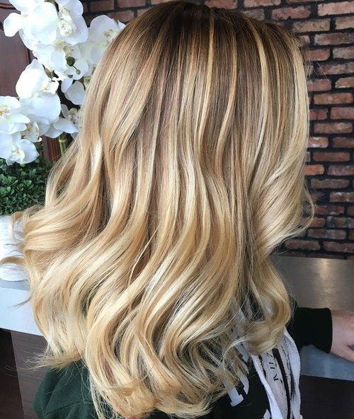 Blondes Balayage-Haar