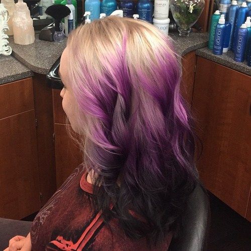 Рус to lavender ombre 
