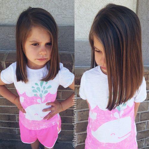 chladný lob haircut for girls with thick hair