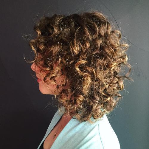 среда Curly Brown Hairstyle