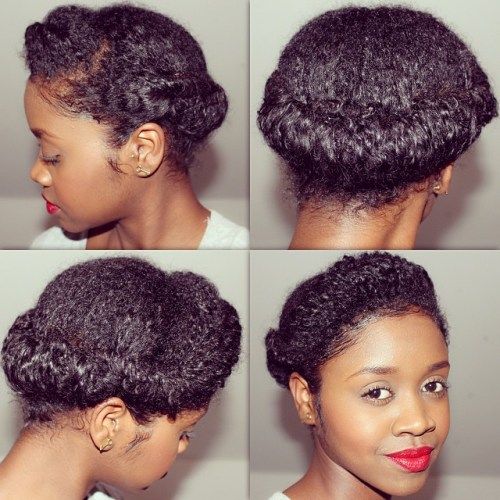 ролка Updo For Natural Hair