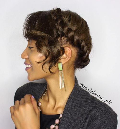 Kroutit Updo With Bangs