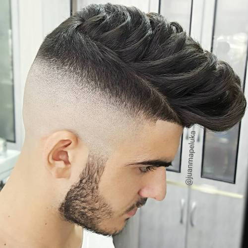 Polovina Shaved Pompadour Hairstyle