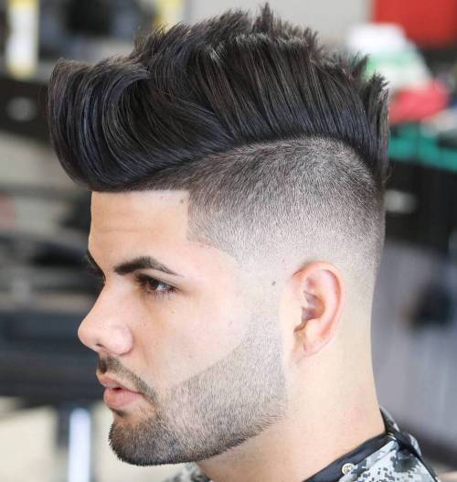 Mohawk With Lineup For Thick Hair