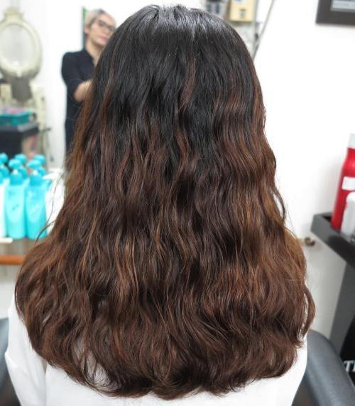хлабав Perm For Thick Brown Hair