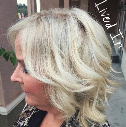 среда Blonde Hairstyle For Women Over 50