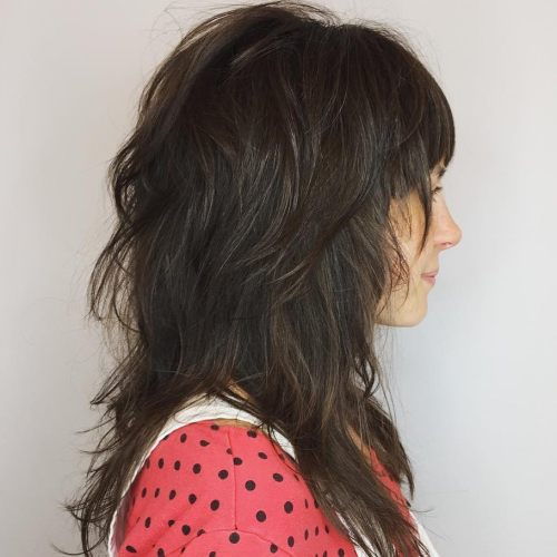 дълго Tousled Layered Hairstyle