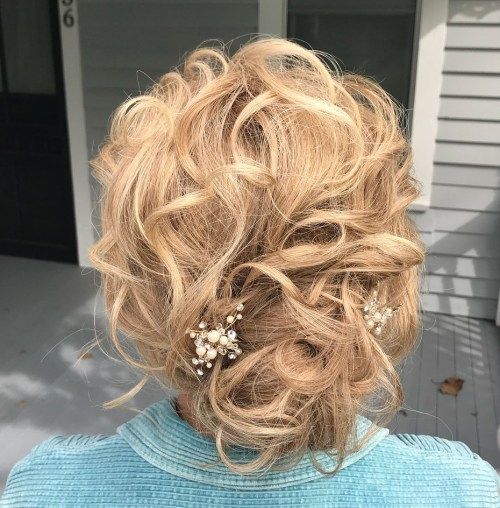 формален Tousled Curly Updo Hairstyle