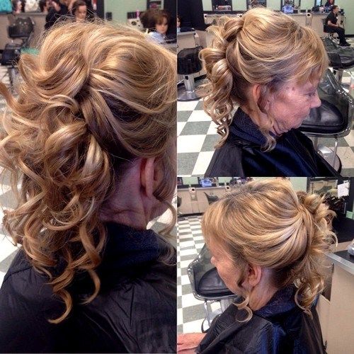 закован up curly hairstyle for mothers of brides