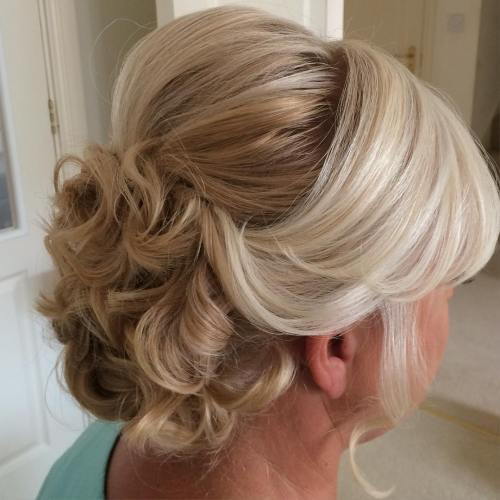 къдрав Updo With Bouffant For Older Women