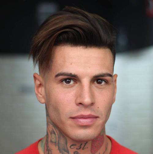 дълго Top Shaved Sides Hairstyle For Men