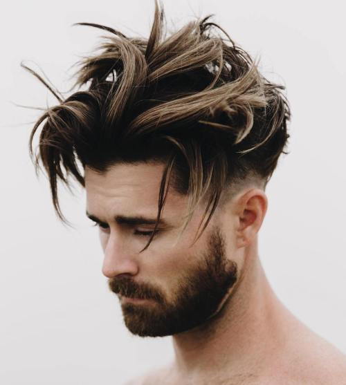 дълго Top Taper Fade Hairstyle