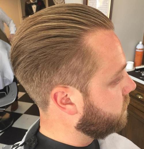 Kartáčovaný Back Taper Haircut With Beard