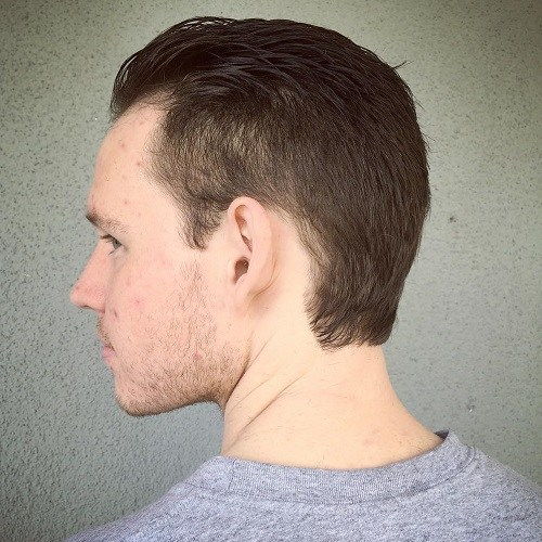 Männer's haircut for thinning hair