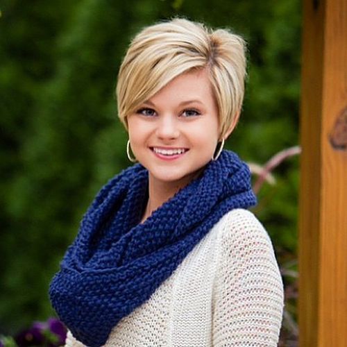 дълго pixie hairstyle for round faces