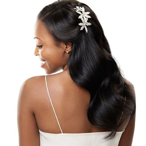 Brauthaarige Frisur für schwarze Frauen