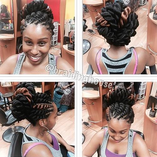 дебел twists hairstyle