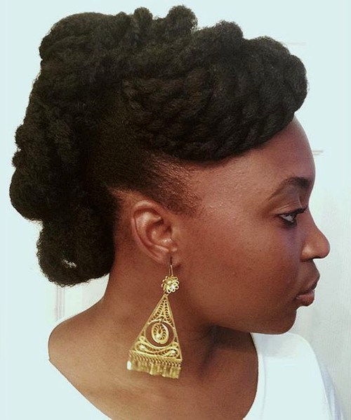 усукан updo for natural hair