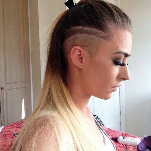 dlouho hair with side undercuts