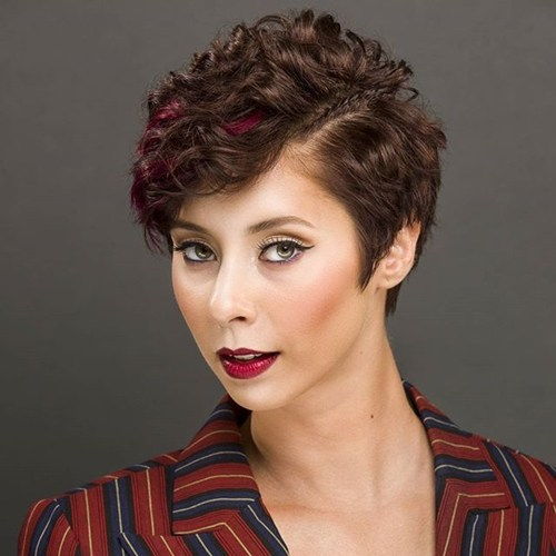 къс curly pixie hairstyle