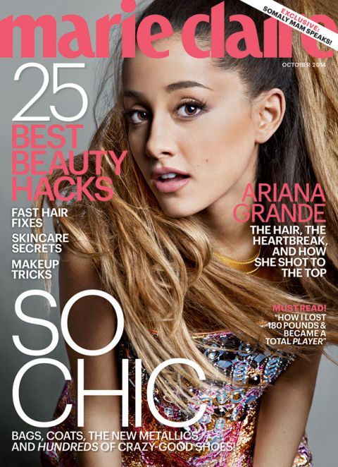 Ариана grande marie claire october 2014 cover